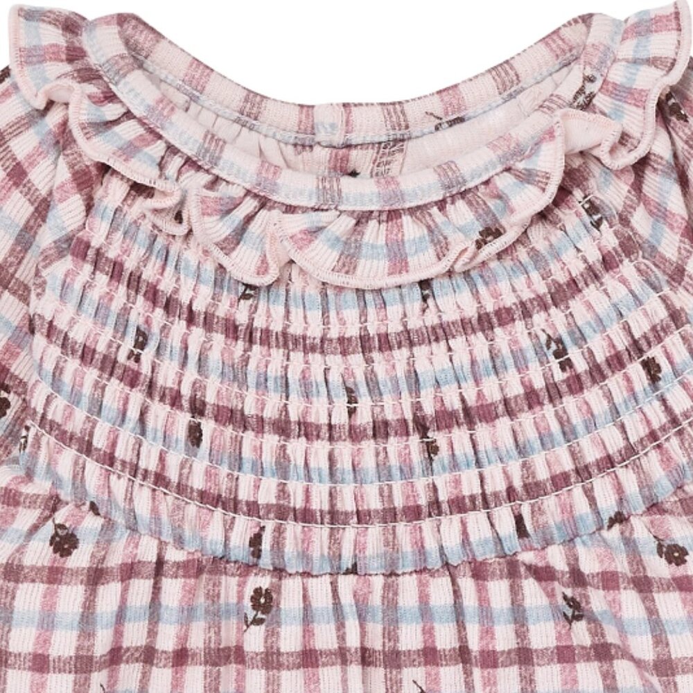 Modern Moments Baby Girl Smocked Dress & Tights Set 2-Pieces - Picture 4 of 9